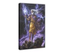 NFFBGFD Zeus - Poster su tela di alta qualità, decorazione per camera da letto, 30 x 45 cm