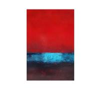 NFFNPIJ Poster su tela con stampa astratta che mescola i colori, decorazione per camera da letto, paesaggio, regalo, 60 x 90 cm