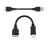 NFHK 2 pz/set USB 3.1 USB-C Type-C a Micro 3.0 e USB 3.0 Tipo-A Maschio a Micro 3.0 B Maschio Disco SSD Cavo Dati 15cm