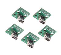 NFHK 5 pezzi/set fai da te OEM USB 2.0 Mini-B femmina presa connettore verticale con montaggio PCB tipo saldato 480 Mbps