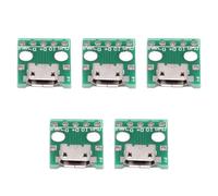 NFHK 5 pezzi/set fai da te OEM USB2.0 Micro-B connettore femmina presa con flangia montaggio PCB tipo saldare 480 Mbps