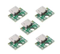 NFHK 5 pezzi/set fai da te OEM USB2.0 Micro-B connettore femmina presa con montaggio PCB tipo saldato 480 Mbps