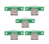 NFHK 5 pz/set DIY OEM USB Tipo-A Connettore Spina Maschio con Montaggio a Pannello Tipo Saldatura Design Reversibile