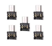 NFHK 5pcs Ultra Mini DM Micro USB 5pin OTG Adattatore Connettore per Cellulare Tablet Cavo USB Flash Disk