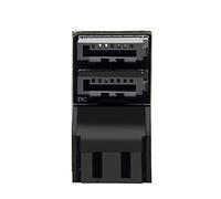 NFHK Adattatore doppio SATA 7 pin femmina a 7 pin maschio verticale ad angolo di 90 gradi basso profilo per desktop, SSD HDD scheda madre scheda madre