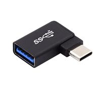NFHK Adattatore OTG da USB-C a USB 3.0 Female OTG Adattatore Right Angled 90 gradi per Laptop Cell Phone
