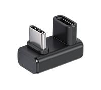NFHK Adattatore USB5.0 80 Gbps maschio-femmina, adattatore di estensione a forma di U opposta, angolato sul retro con 240 W, 16 K, 8 K, 5 K, compatibile con USB4.0 Thunderbolt3/4/5