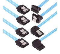 NFHK Cavo 4 pezzi/lotto tipo angolato a 90 gradi interno 4-SATA host a 4SATA 7 pin disco di destinazione 6 Gbps cavo server dati 25 cm