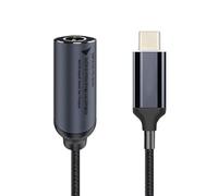 NFHK Cavo DC Jack 5.5X2.5mm Ingresso a USB-C Tipo-C Alimentazione 100W Cavo di ricarica per laptop Telefono PD9V 5V 20V