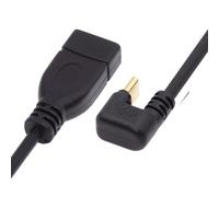 NFHK Cavo di alimentazione dati OTG da USB-C USB 3.1 di tipo C maschio a USB 3.0-A femmina, 10 Gbps, a forma di U, angolato sul retro, NF-UC-200-OS