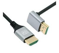NFHK Cavo HDMI 2.1 Ultra Sottile HDTV 8K 4K Hyper Super Flessibile Cavo Sottile Angolo di 90 Gradi Tipo A Maschio per Computer HDTV 100cm