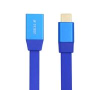 NFHK Cavo ultra piatto sottile USB 3.0 di tipo C maschio USB-C a OTG USB3.0 tipo A femmina, blu 10 Gbps per computer portatile disco SSD fotocamera dati 20 cm