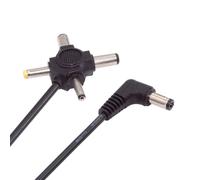 NFHK DC 5,5 mm maschio su 4 in 1 DC 5 V, 5,5 x 2,5 mm, 5,5 x 2,1 mm, 4,0 x 1,7 mm, 3,5 x 1,3 mm, Power Plug Barrel Connector