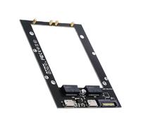 NFHK Dual SFF-8612 Oculink PCI-e 4x Host to Dual Ruler 1U GEN-Z EDSFF 9.5mm 15mm 25mm Short SSD E1.S PCI-E with Heat Sink PM9A3 PM9D3 P5801X Carrier Adapter