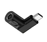 NFHK Jack DC 5.5x1.7mm Ingresso a USB-C Tipo C Angolo 90 Gradi Power Plug Adattatore di Ricarica per Laptop Telefono