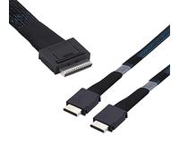 NFHK OCuLink PCIe PCI-Express SFF-8611 8X 8-Lane to Dual SFF-8611 Oculink 4X SSD cavo attivo 50 cm