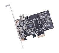 NFHK Scheda PCI-E 1X 4X 16X a Firewire 400 Scheda di acquisizione IEEE 1394a PCI Express 4 porte Scheda adattatore IEEE-1394 400 Mbps a 6 pin e 4 pin per Windows Mac OS Linux
