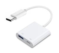 NFHK Tipo C USB-C a Standard Tipo A USB 3.0 Femmina con Adattatore di Alimentazione PD Compatibile con MacBook Laptop Tablet Telefono