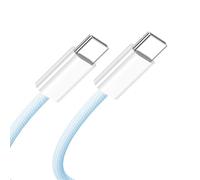 NFHK USB-C Tipo C maschio a maschio PD 27 W 65 W Potenza 480 Mbps Cavo dati Blu Sleeve per telefono & Tablet & Laptop