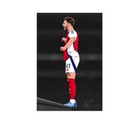 NFHRCS Declan - Poster su tela con motivo "Rice Football", decorazione per camera da letto, ufficio, camera da letto, regalo, 50 x 75 cm