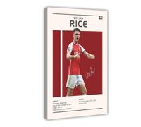 NFHRCS Declan - Poster su tela con motivo "Rice Football", decorazione per camera da letto, ufficio, camera da letto, regalo, 40 x 60 cm