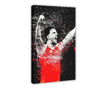 NFHRCS Declan - Poster su tela con motivo "Rice Football", decorazione per camera da letto, ufficio, camera da letto, regalo, 20 x 30 cm