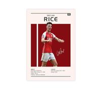 NFHRCS Declan Rice Football Poster su tela, decorazione artistica da parete per soggiorno e camera da letto, 40 x 60 cm