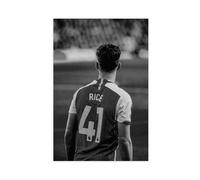 NFHRCS Declan Rice Football Poster su tela, decorazione artistica da parete per soggiorno e camera da letto, 60 x 90 cm