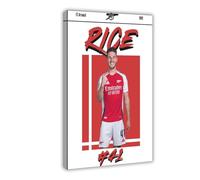NFHRCS Declan Rice Football Poster su tela, decorazione artistica da parete per soggiorno e camera da letto, 60 x 90 cm