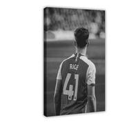 NFHRCS Declan Rice Football Poster su tela, decorazione artistica da parete per soggiorno e camera da letto, 60 x 90 cm