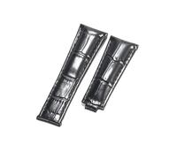 NFJNFCF Bracciale compatibile con Rolex SUBMARINER Yacht-Master DAYTONA GMT cinturino in pelle da uomo accessori for orologi 20 mm(Black-no buckle)