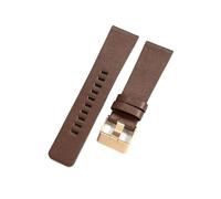 NFJNFCF Cinturini for orologi in pelle di mucca dalla trama chiara, lisci e confortevoli compatibili con Diesel Dz7332 Dz7314 Dz7311 Cinturino resistente al sudore 22 24 26 28 30mm(Brown-Rose-K3,27mm)