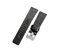NFJNFCF Cinturini for orologi in vera pelle durevoli e confortevoli compatibili con Diesel Dz4343 Dz4405 Dz7257 Dz4423 cinturino in pelle di mucca impermeabile 22 24 26 28mm(Black-Steel-K3,32mm)