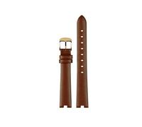 NFJNFCF Cinturini sportivi in vera pelle, cinturino da donna, cinturino in acciaio inossidabile in silicone, compatibile con gli accessori for smartwatch Garmin Lily(Brown)