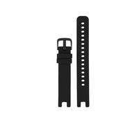 NFJNFCF Cinturini sportivi in vera pelle, cinturino da donna, cinturino in acciaio inossidabile in silicone, compatibile con gli accessori for smartwatch Garmin Lily(Black Gray)