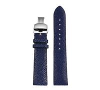 NFJNFCF Cinturino for orologio Devil Pearl Fish da 20 mm 22 mm compatibile con Huawei Tissot Omega Mido Cinturino resistente ai graffi Nero Blu Rosso(Blue-silver B,20mm)