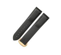 NFJNFCF Cinturino for orologio in caucciù al fluoro siliconico Arc Interface 20/22mm compatibile con gli accessori Omega New Haima 300 Super Master Seiko Hamilton(Black(No line)-GD-Z3,22mm)