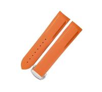NFJNFCF Cinturino for orologio in caucciù al fluoro siliconico Arc Interface 20/22mm compatibile con gli accessori Omega New Haima 300 Super Master Seiko Hamilton(Orange(Noline)-ST-Z3,20mm)