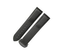 NFJNFCF Cinturino for orologio in caucciù al fluoro siliconico Arc Interface 20/22mm compatibile con gli accessori Omega New Haima 300 Super Master Seiko Hamilton(Black(No line)-BK-Z3,20mm)