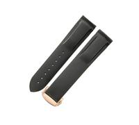 NFJNFCF Cinturino for orologio in caucciù al fluoro siliconico Arc Interface 20/22mm compatibile con gli accessori Omega New Haima 300 Super Master Seiko Hamilton(Black(No line)-RS-Z3,22mm)