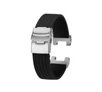 NFJNFCF Cinturino for orologio in silicone concavo modificato compatibile con Casio MTG-B2000, cinturino da uomo impermeabile, bracciale nero blu(Black sk)