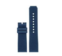 NFJNFCF Cinturino for orologio in silicone FluoroRubber impermeabile, compatibile con cinturino Cartier CALIBRE W7100055/WGCA0010 WSCA0006(Blue NK,23mm)