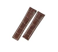 NFJNFCF Cinturino for orologio in vera pelle compatibile con Breitling NAVITIMER WORLD Super Ocean Avengers modello bambù 22/24 mm cinturino for orologio(Brown(ZJ)-No Buckle,22mm)