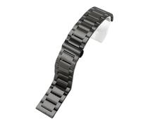 NFJNFCF Cinturino in acciaio inossidabile solido compatibile con Hamilton Khaki Jazz Field Seiko Chiusura a farfalla Bracciale da uomo Cinturino in metallo 18 20 22mm(GD-01(MS)-Black,18mm)