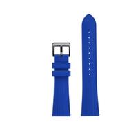 NFJNFCF Cinturino in fluorogomma universale da 20 mm e 22 mm, impermeabile, comodo, sportivo, a sgancio rapido, compatibile con Seiko/Omega Seamaster(Light blue bk,22mm)