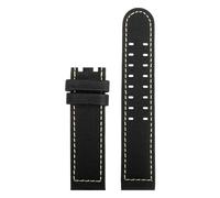NFJNFCF Cinturino in nylon + pelle compatibile con Hamilton Kaki Field Aviation H70575733 H71626735 cinturino for orologio impermeabile uomo 20mm 22mm(Black white-no buckl,20mm)