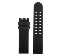 NFJNFCF Cinturino in nylon + pelle compatibile con Hamilton Kaki Field Aviation H70575733 H71626735 cinturino for orologio impermeabile uomo 20mm 22mm(Black-no buckle,22mm)