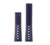 NFJNFCF Cinturino in pelle bovina da 22 mm compatibile con TAG Heuer MONACO CARRERA cinturino sostitutivo CAW211M 211P CAW211R 211T bracciale in vera pelle da uomo(Blue Red NO)