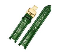 NFJNFCF Cinturino in pelle di vacchetta compatibile con Michael Kors Mk5774 2425/43 Starry Sky Concavo cinturino da donna Accessori for orologi Mike Coles Nero/Rosso/Blu(Green gk)