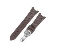 NFJNFCF Cinturino In Silicone Compatibile Con Patek Philippe 5711 5712G, Cinturino Speciale Con Interfaccia, Accessori For Bracciale, 25 Mm*13 Mm, Uomo(A-Brown-silver)